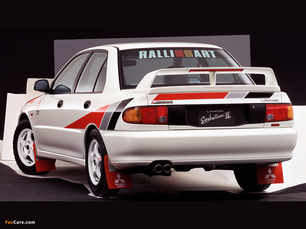 Ralliart Mitsubishi Lancer RS Evolution II (CE9A) 1994 images (1024 x 768)