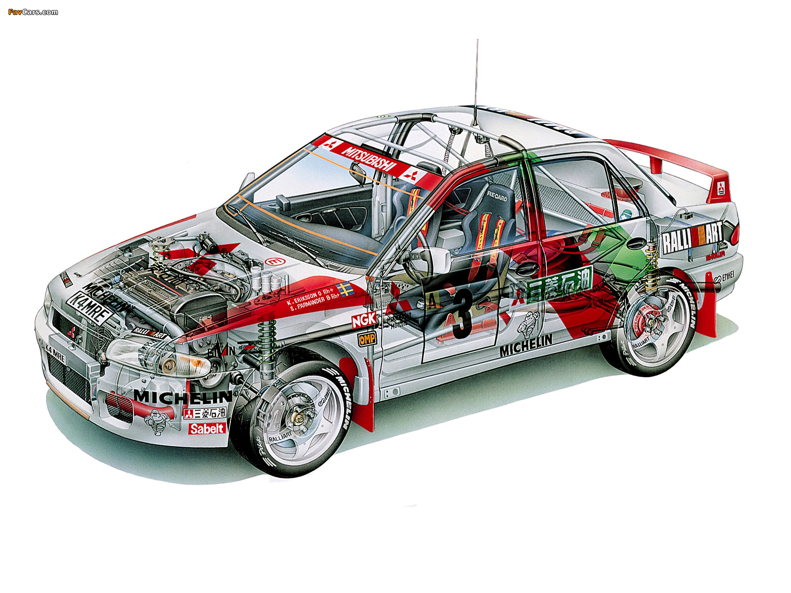 Mitsubishi Lancer Evolution III Gr.A WRC 1996 photos (1600 x 1200)