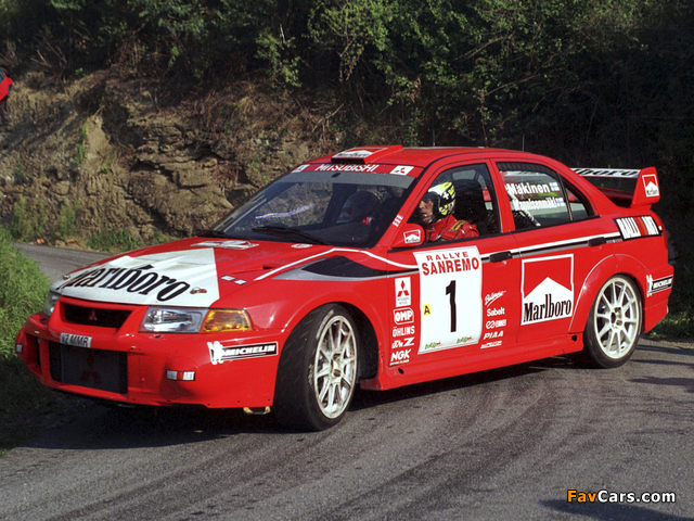 Mitsubishi Lancer RS Evolution VI Gr.A WRC 1999 images (640 x 480)