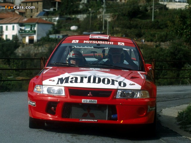 Mitsubishi Lancer RS Evolution VI TME Gr.A WRC 2000–01 wallpapers (640 x 480)