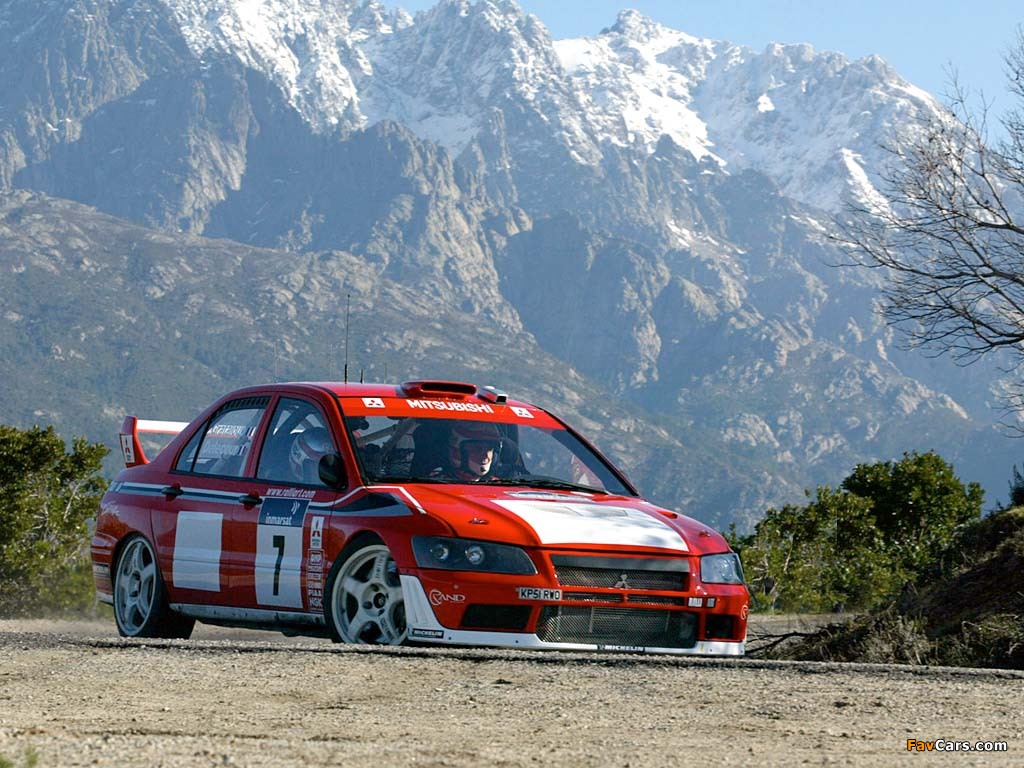 Mitsubishi Lancer Evolution VII WRC 2001–03 images (1024 x 768)