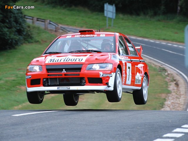 Mitsubishi Lancer Evolution VII WRC 2001–03 photos (640 x 480)