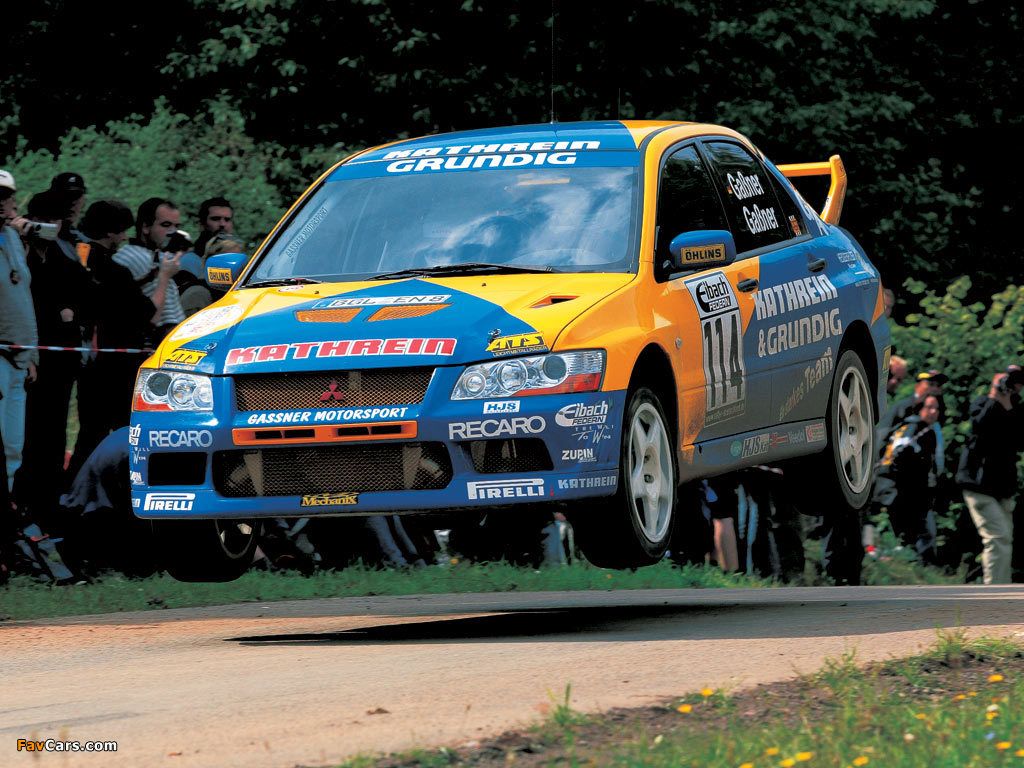 Mitsubishi Lancer Evolution VII WRC 2001–03 photos (1024 x 768)