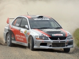 Mitsubishi Lancer Evolution IX Race Car 2005–07 wallpapers