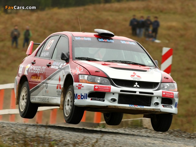 Mitsubishi Lancer Evolution IX Race Car 2005–07 wallpapers (640 x 480)