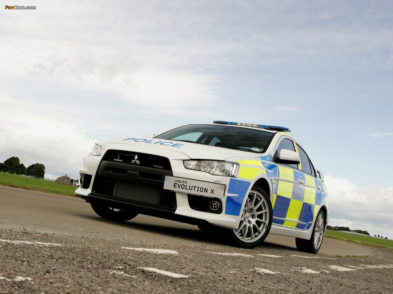 Mitsubishi Lancer Evolution X Police 2008 wallpapers (1280 x 960)