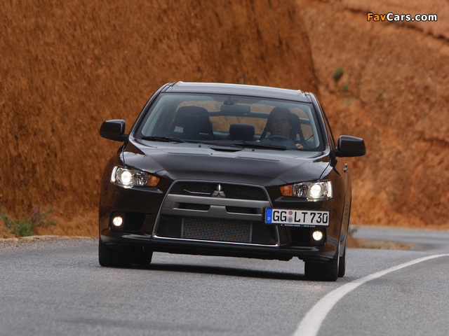 Mitsubishi Lancer Evolution X EU-spec 2008 wallpapers (640 x 480)