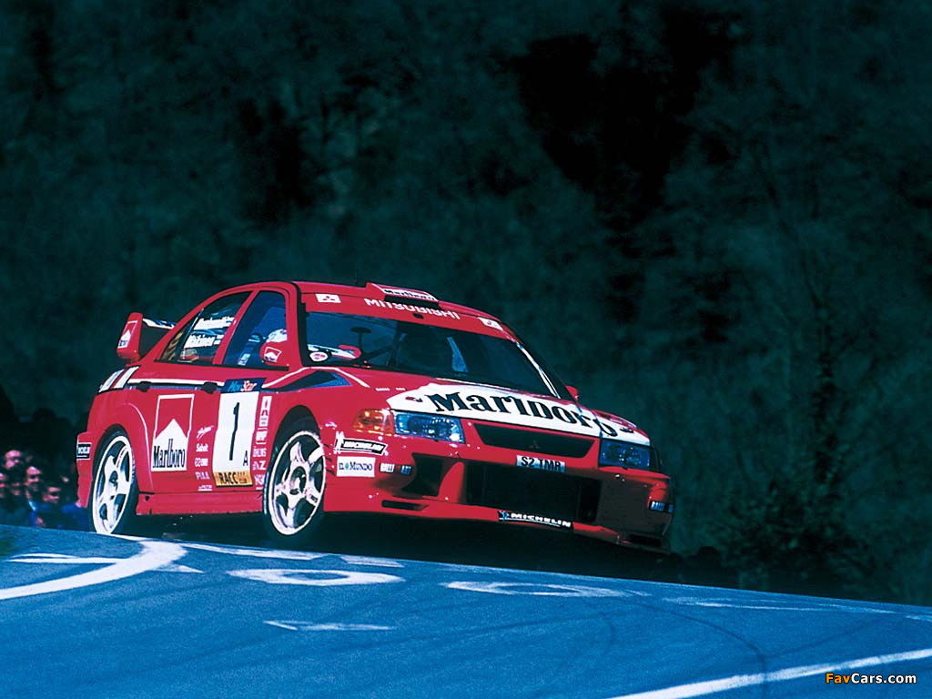 Mitsubishi Lancer RS Evolution VI Gr.A WRC 1999 wallpapers (1024 x 768)