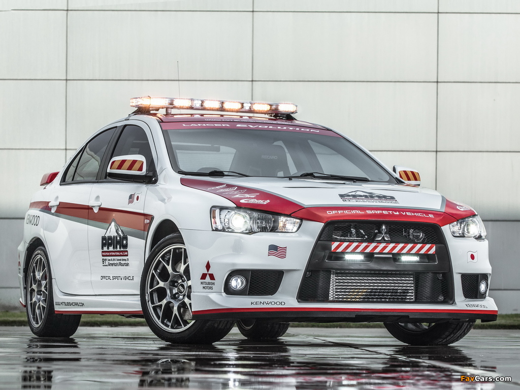 Photos of Mitsubishi Lancer Evolution Pikes Peak Safety Car 2013 (1024 x 768)