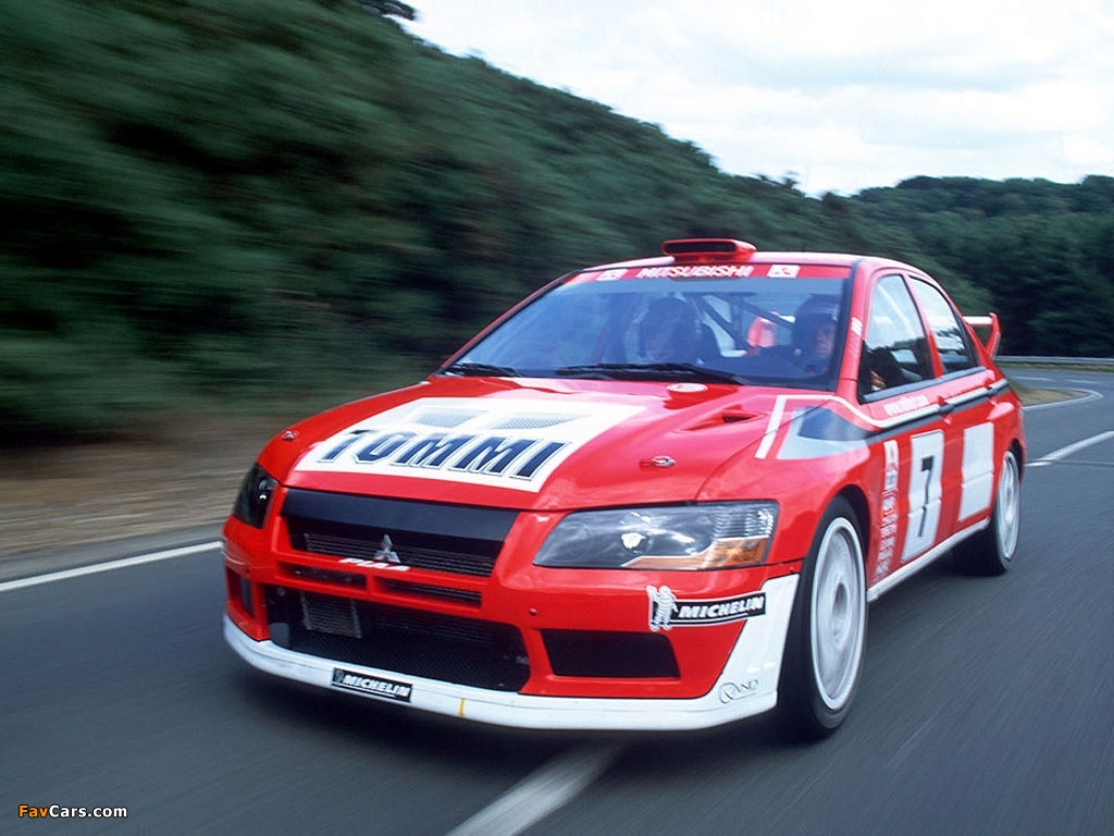 Pictures of Mitsubishi Lancer Evolution VII WRC 2001–03 (1024 x 768)
