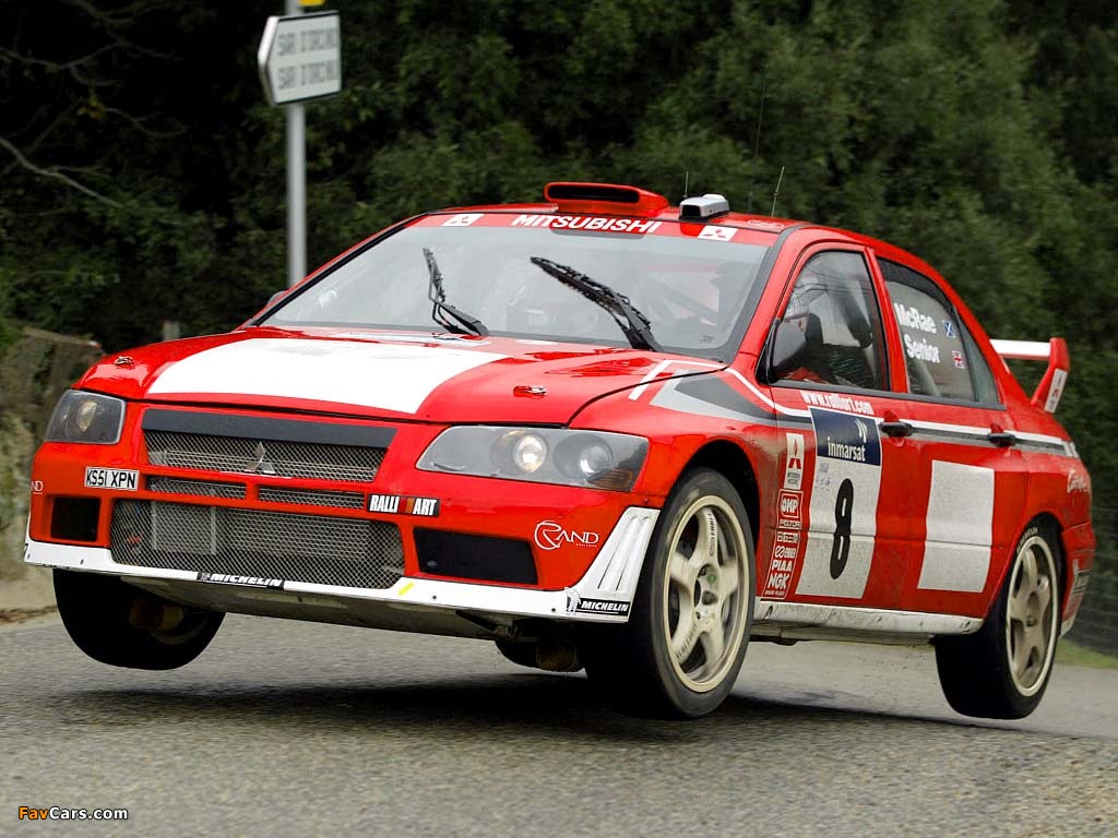 Pictures of Mitsubishi Lancer Evolution VII WRC 2001–03 (1024 x 768)