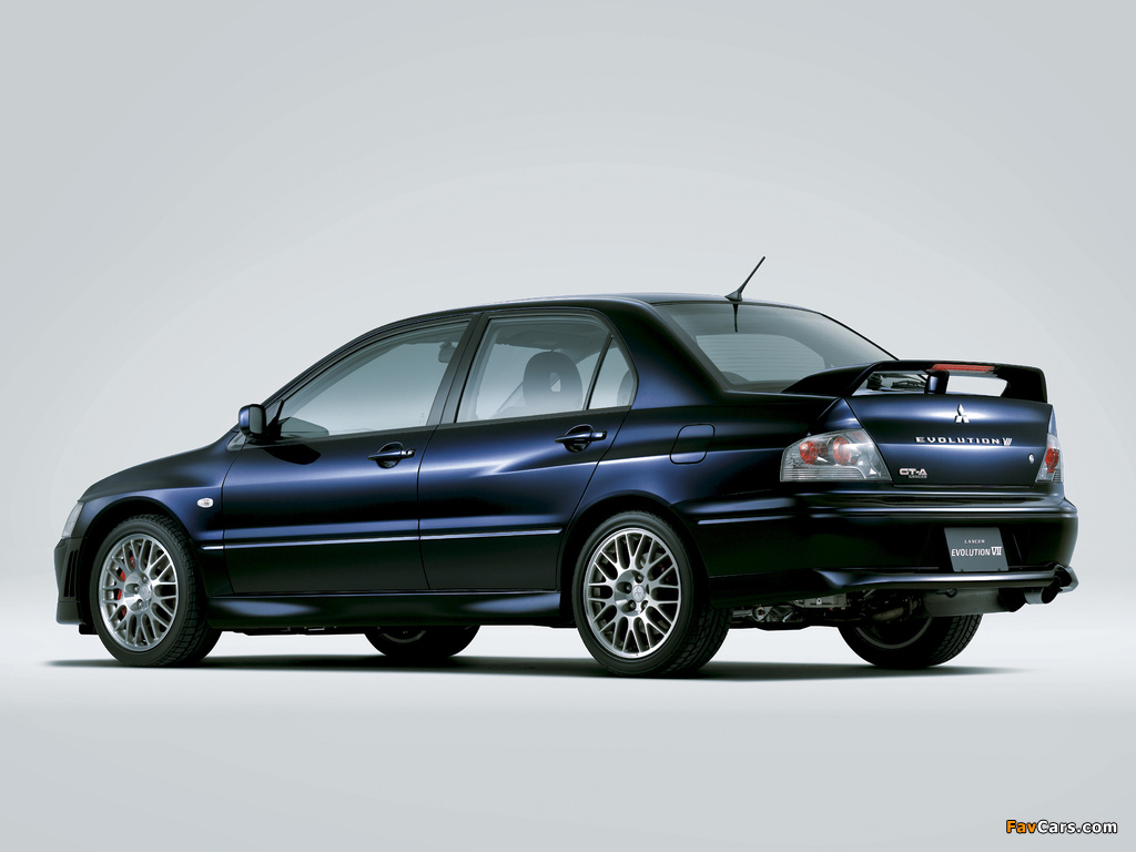 Pictures of Mitsubishi Lancer Evolution VII GT-A (CT9A) 2002–03 (1024 x 768)