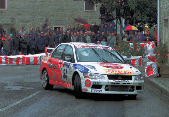 Mitsubishi Lancer Evolution VII WRC 2001–03 wallpapers