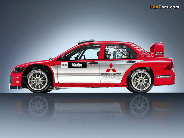 Mitsubishi Lancer WRC04 2004 photos (640 x 480)