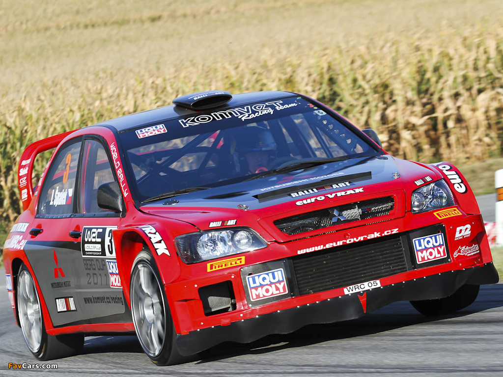 Mitsubishi Lancer WRC05 2005 wallpapers (1024 x 768)