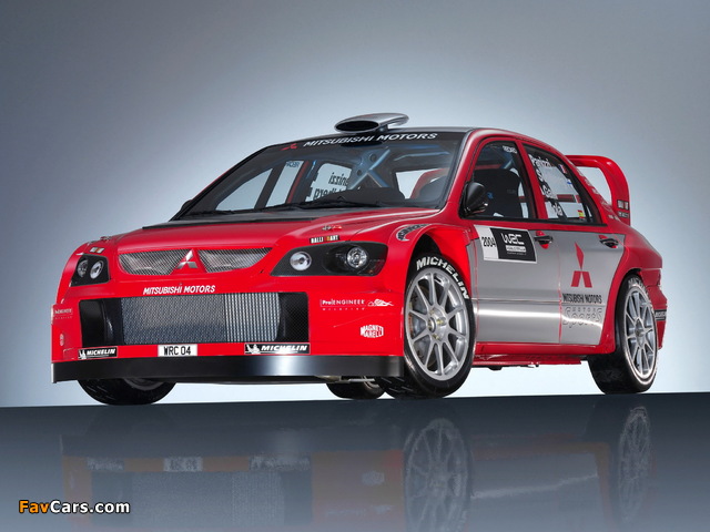 Mitsubishi Lancer WRC04 2004 wallpapers (640 x 480)