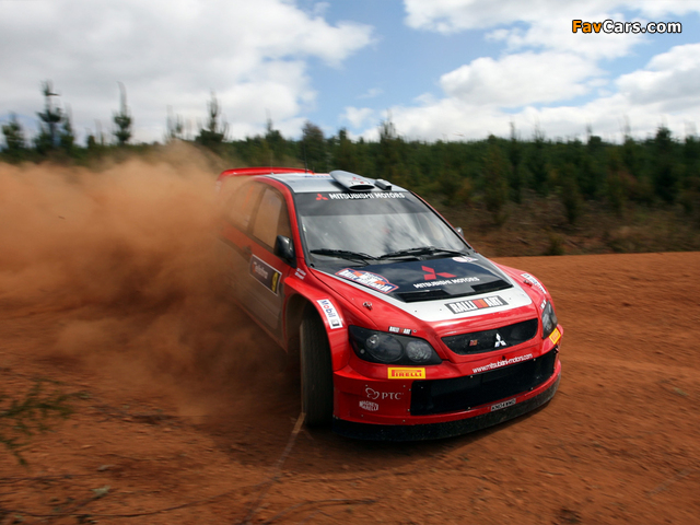 Pictures of Mitsubishi Lancer WRC05 2005 (640 x 480)