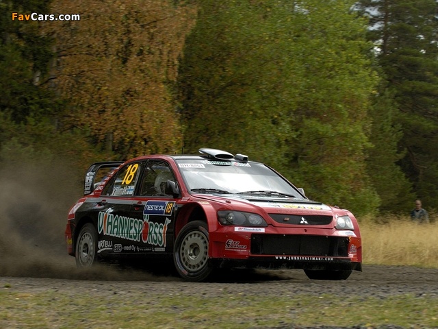 Mitsubishi Lancer WRC05 2005 wallpapers (640 x 480)