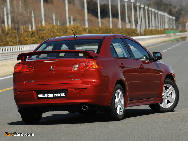 Photos of Mitsubishi Lancer 2007–11 (640 x 480)