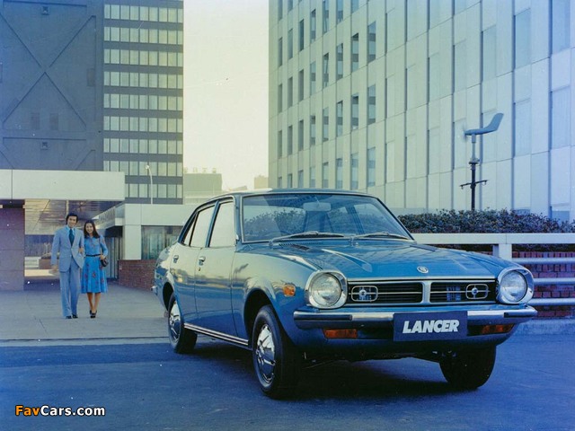 Mitsubishi Lancer Sedan 1973–76 wallpapers (640 x 480)