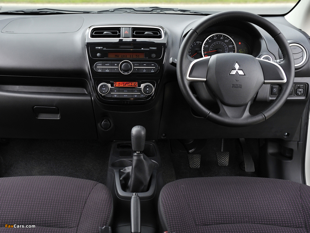 Mitsubishi Mirage UK-spec 2013 photos (1024 x 768)