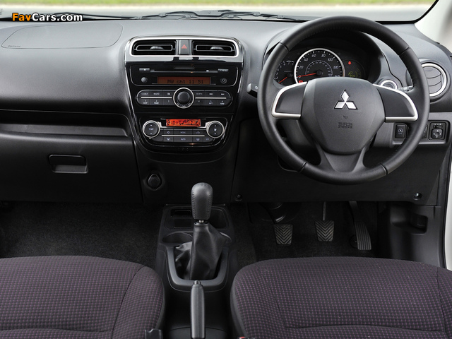 Mitsubishi Mirage UK-spec 2013 photos (640 x 480)