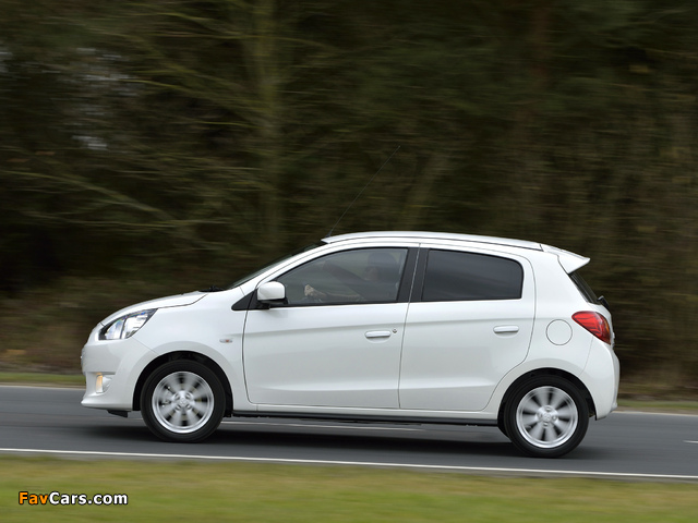 Mitsubishi Mirage UK-spec 2013 wallpapers (640 x 480)