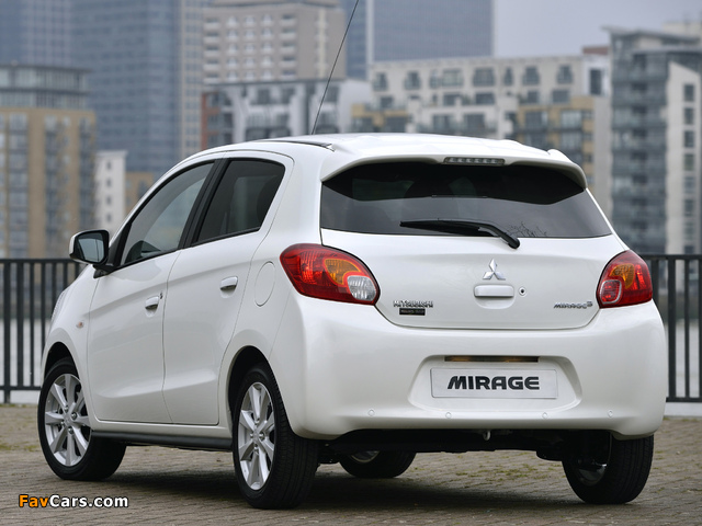 Mitsubishi Mirage UK-spec 2013 wallpapers (640 x 480)