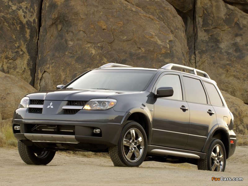 Mitsubishi Outlander US-spec 2003–06 wallpapers (800 x 600)