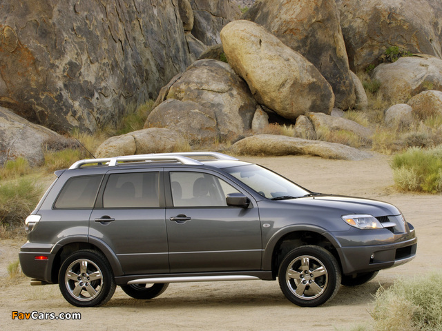 Mitsubishi Outlander US-spec 2003–06 wallpapers (640 x 480)