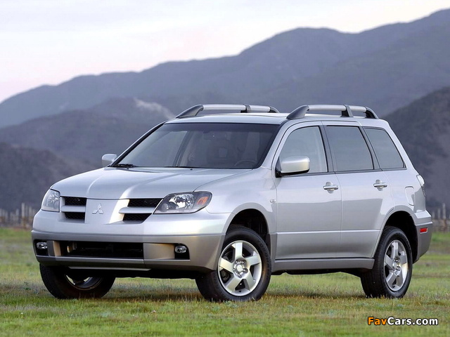 Mitsubishi Outlander US-spec 2003–06 wallpapers (640 x 480)