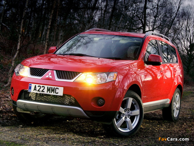 Mitsubishi Outlander UK-spec 2007–09 images (640 x 480)