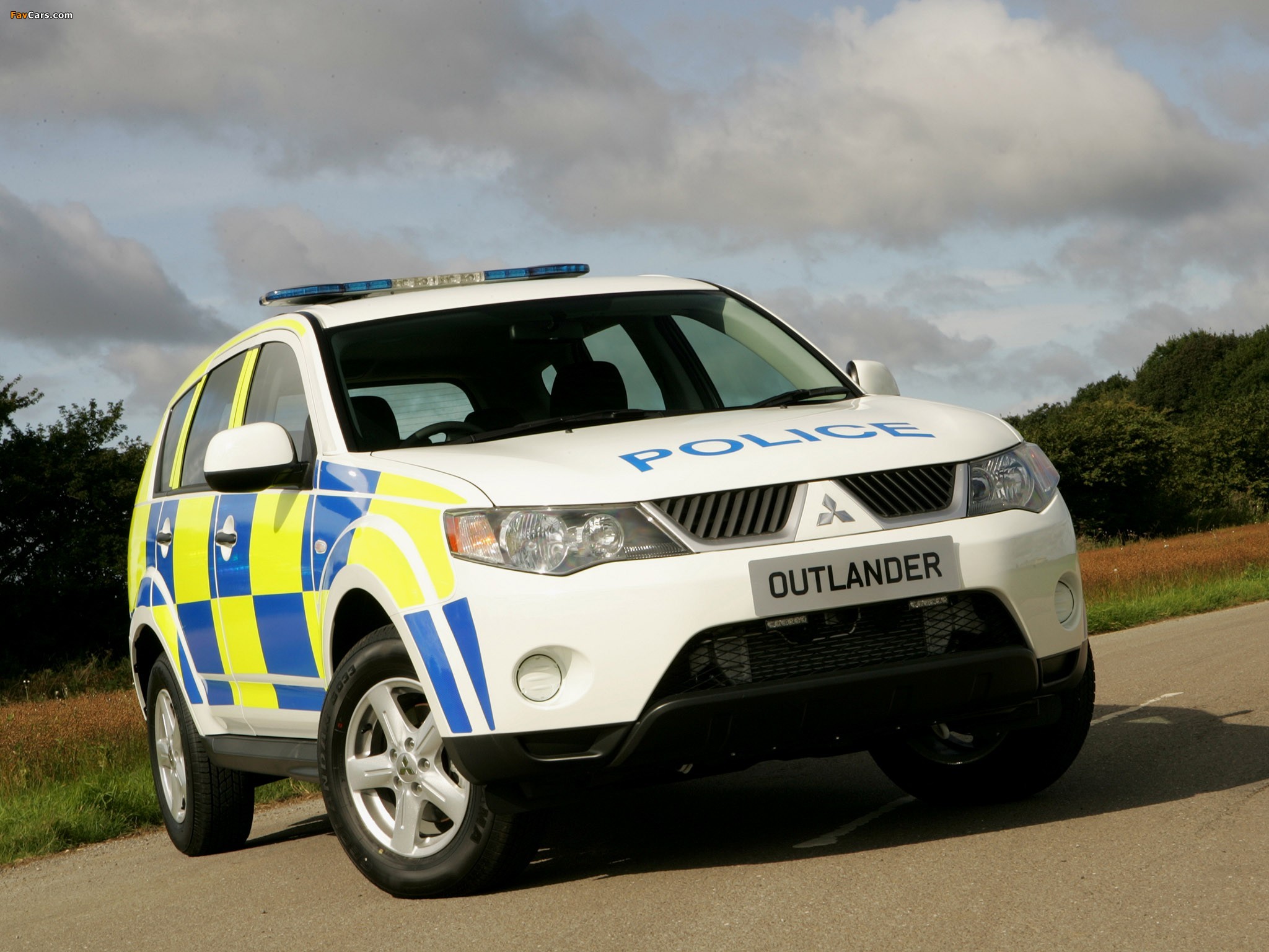 Mitsubishi Outlander UK Police 2007–09 images (2048 x 1536)
