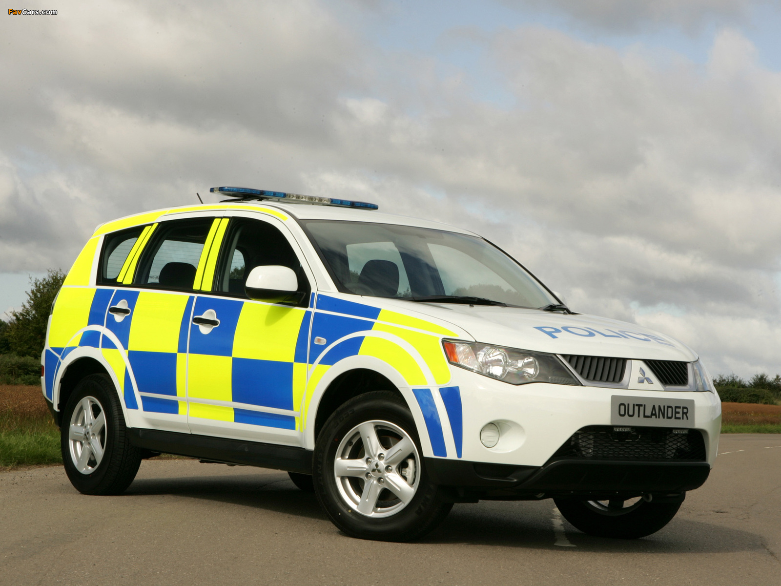 Mitsubishi Outlander UK Police 2007–09 pictures (1600 x 1200)