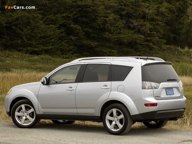 Mitsubishi Outlander US-spec 2007–09 wallpapers (640 x 480)