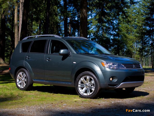 Mitsubishi Outlander US-spec 2007–09 wallpapers (640 x 480)