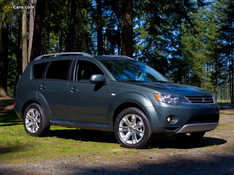 Mitsubishi Outlander US-spec 2007–09 wallpapers (800 x 600)