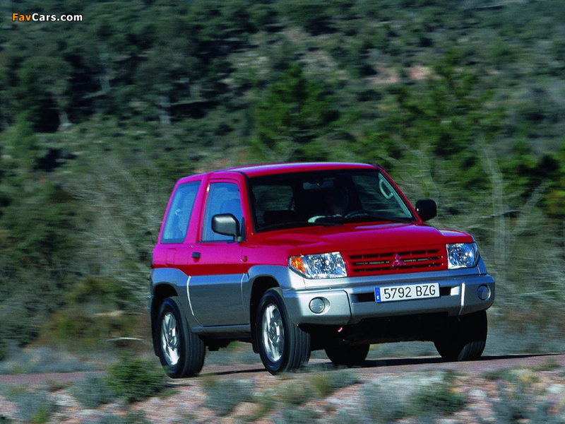 Mitsubishi Pajero Pinin 3-door 1998–2005 images (800 x 600)