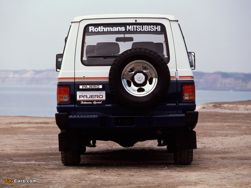Images of Mitsubishi Pajero Rothmans Special (I) 1987 (800 x 600)