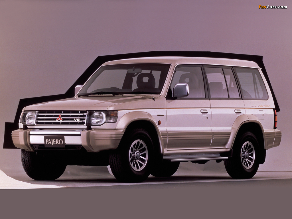 Photos of Mitsubishi Pajero Wagon JP-spec (II) 1991–97 (1024 x 768)