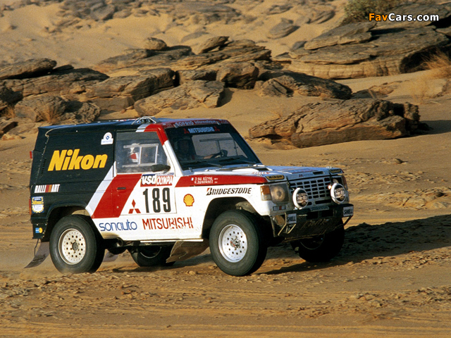 Photos of Mitsubishi Pajero Rally-Car (I) (640 x 480)