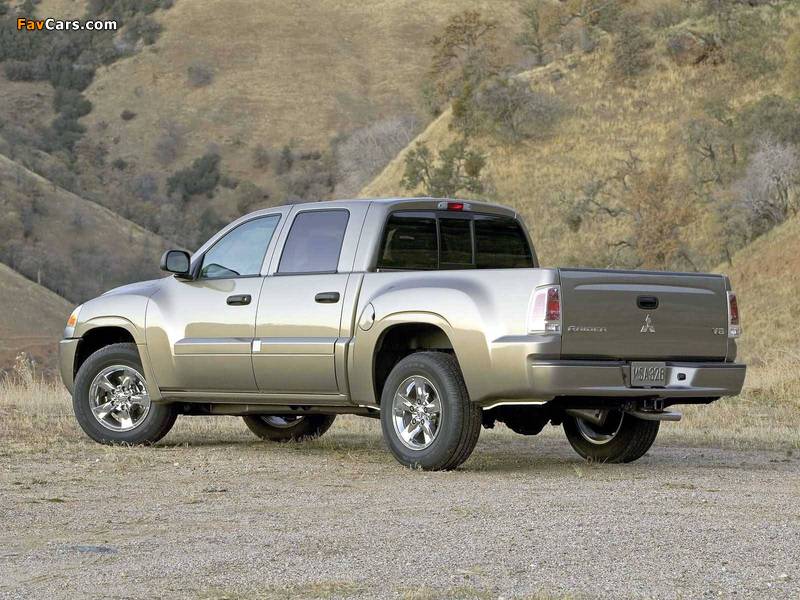 Mitsubishi Raider Double Cab 2005–09 photos (800 x 600)