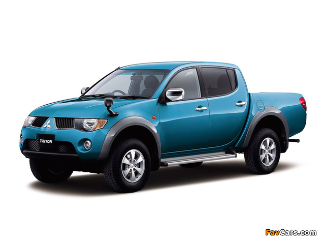 Mitsubishi Triton Double Cab JP-spec (KB9T) 2006–10 wallpapers (640 x 480)