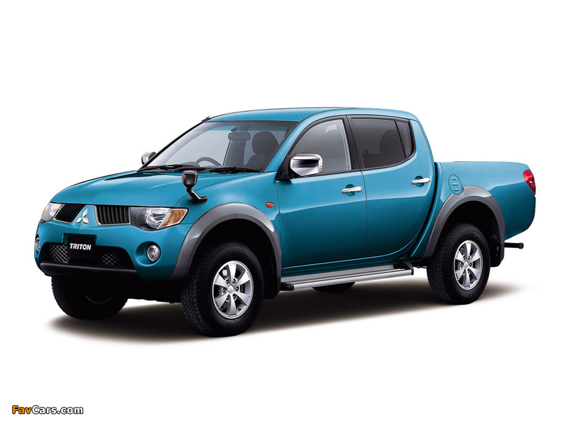 Mitsubishi Triton Double Cab JP-spec (KB9T) 2006–10 wallpapers (800 x 600)