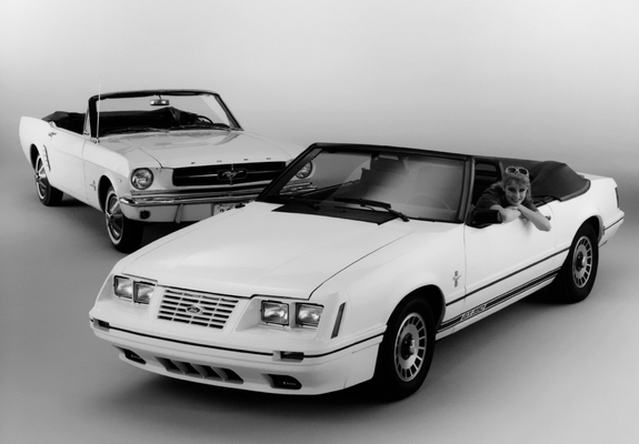 Ford Mustang 1964 & Ford Mustang GT 350 Convertible 1984 wallpapers