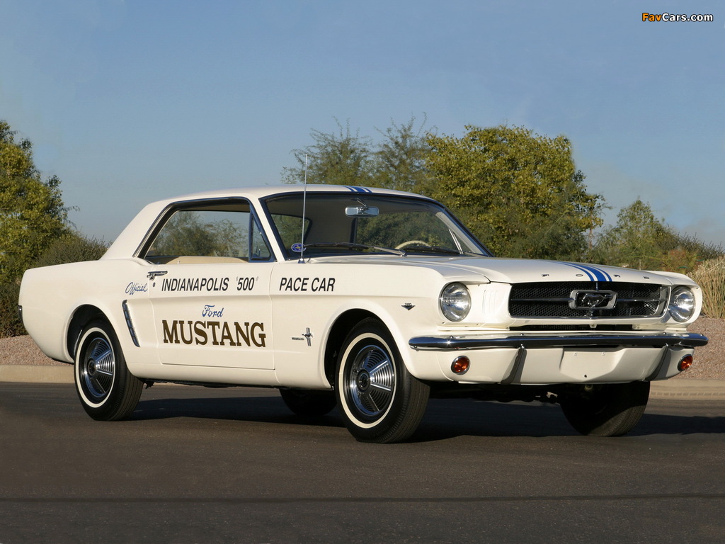 Images of Mustang Hardtop Coupe Indy 500 Pace Car 1964 (1024 x 768)