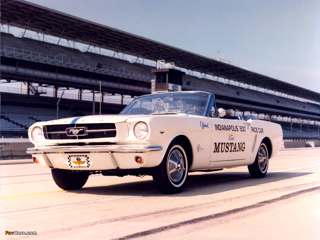 Images of Mustang Convertible Indy 500 Pace Car 1964 (1024 x 768)