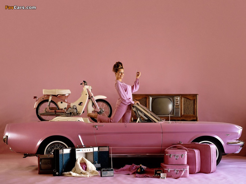 Mustang Convertible Playmate Pink 1964 images (800 x 600)
