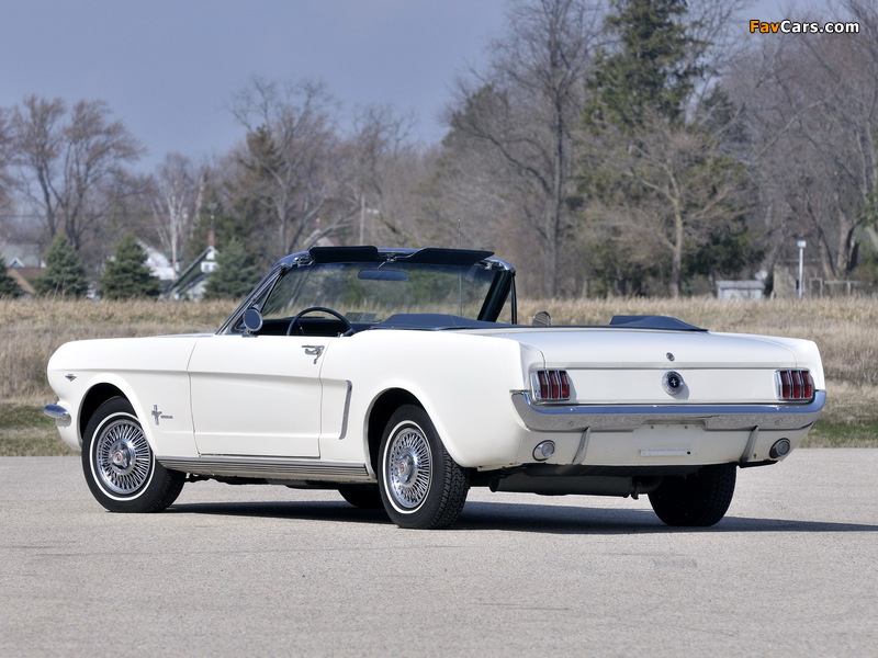 Mustang 260 Convertible 1964 photos (800 x 600)