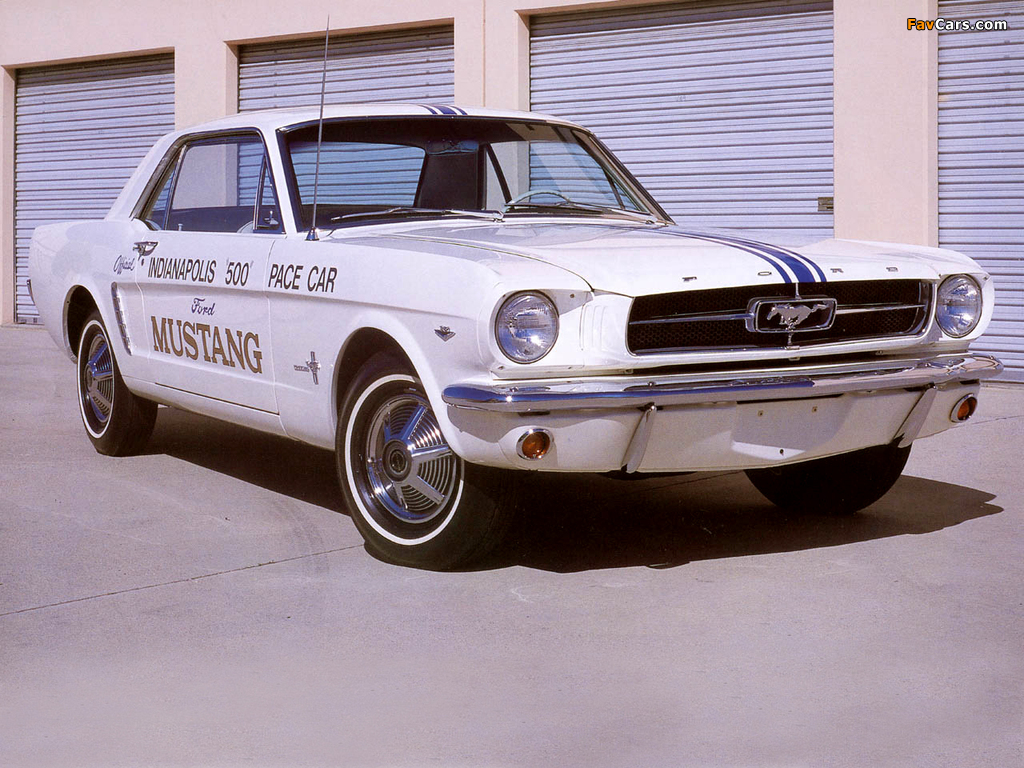 Mustang Hardtop Coupe Indy 500 Pace Car 1964 photos (1024 x 768)